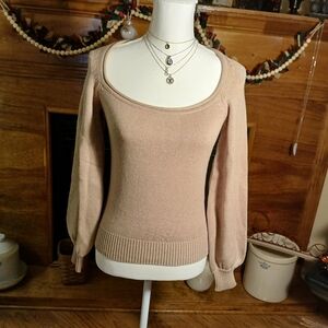 BILLIE The Label Harlow Sweater With Wide Neckline & Voluminous Sleeves